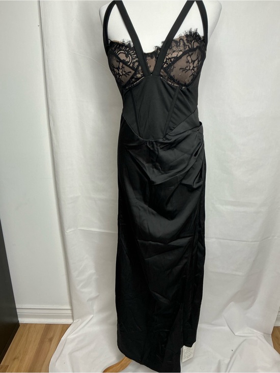 Other - 2251 - Black Lace-Trim Slip Dress - Women Intimates